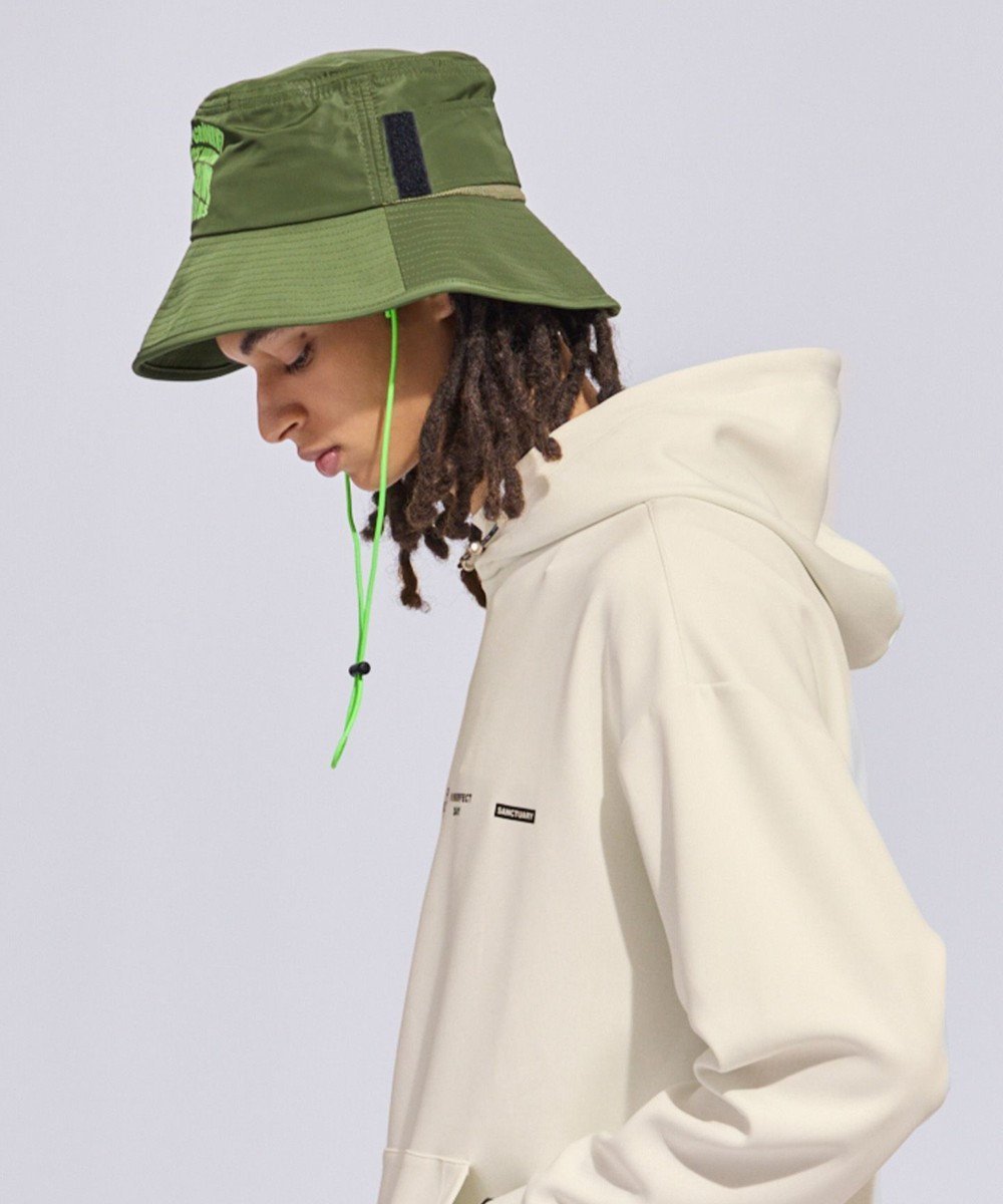 【ピーダブリュサーキュラス/PW CIRCULUS】の【手洗い洗濯可 / 小さくたためる】【UNISEX】ポケッタブルバケットハット 2026年モデル ゴルフ インテリア・キッズ・メンズ・レディースファッション・服の通販 founy(ファニー) 　ファッション　Fashion　レディースファッション　Fashion for Women　キャップ&ハット　Hats & Caps　ユニセックス　Unisex, Genderless　キャップ　Cap, Baseball Cap　クール　Cool, Chic　グラフィック　Graphic, Graphic Design　ゴルフ　Golf　スピンドル　Spindle, Drawcord　チェック　Check, Plaid, Tartan　メッシュ　Mesh, Net Fabric　人気　Popular, Best Seller　帽子　Hat, Headwear　旅行　Travel　軽量　Lightweight, Ultra Light　カーキ系|ID: prp329100004906533 ipo3291000000036737065