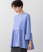 【23区/NIJYUSANKU】の【洗える】シルキータフタコンビ ペプラム カットソー 人気、トレンドファッション・服の通販 founy(ファニー) ファッション Fashion レディースファッション Fashion for Women トップス・カットソー Cut & Sew Tops シャツ・ブラウス・オフィスカジュアル Elegant Blouses & Button-Ups ロングTシャツ・Tシャツ Longline T-Shirts & Tees カットソー・ベーシックTシャツ Cut-and-Sewn Tops / Stretch Tees & Basics 洗える Machine Washable カットソー Cut and Sewn Top コンビ Combo, Combination Style シンプル Simple, Minimal タフタ Taffeta, Structured Fabric チュニック Tunic, Long Top バランス Balance, Style Balance ペプラム Peplum, Flared Hem A/W・秋冬 Autumn/Winter 冬 Winter / This Winter エレガント 上品 Elegant 2025年 2025 2025-2026秋冬・A/W Autumn/Winter 2025–26 AW25–26 thumbnail スカイブルー系|ID: prp329100004906565 ipo3291000000036737284