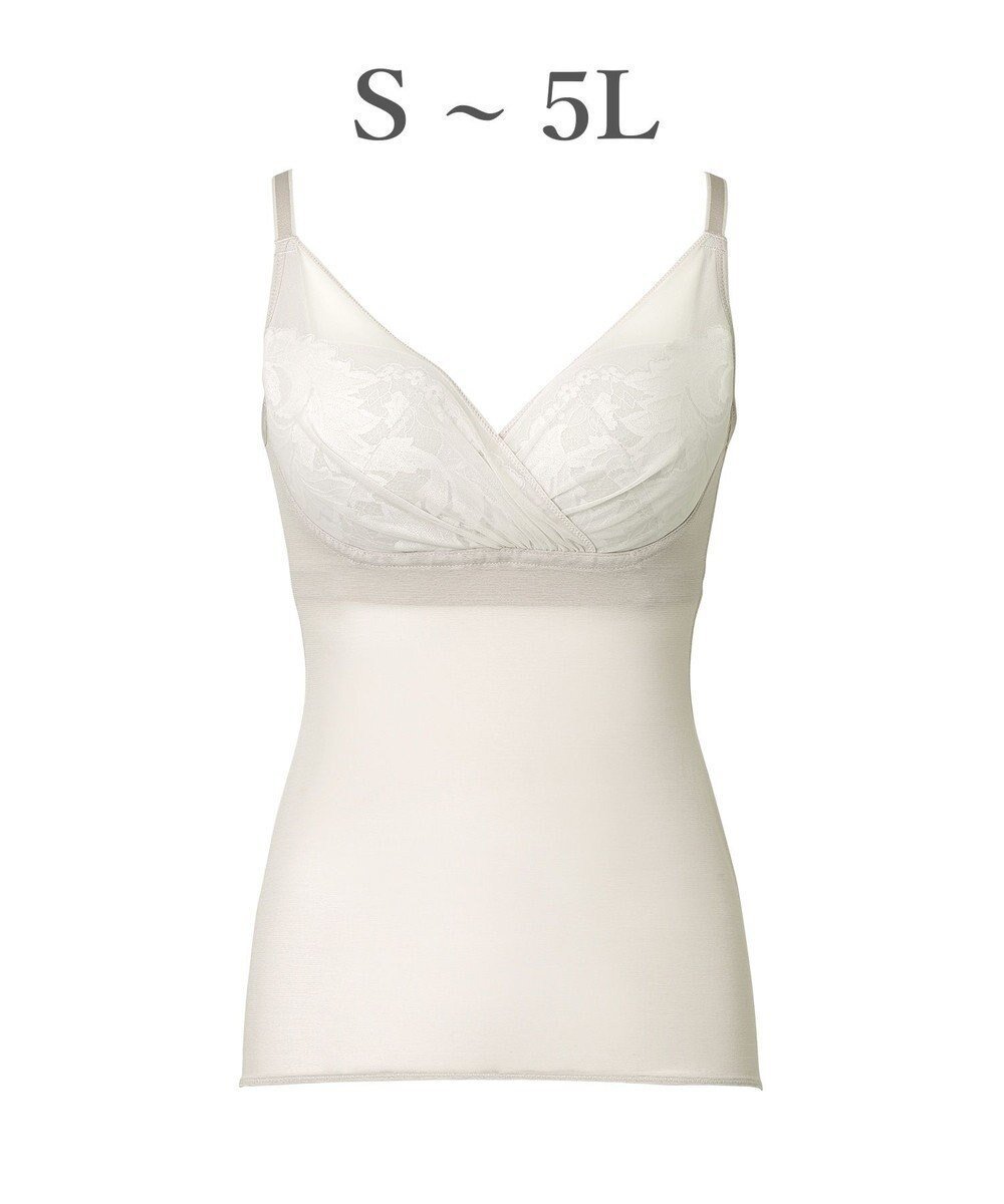 【ブラデリス ニューヨーク/BRADELIS New York】の【BRADELIS NewYork peace / ノンワイヤー】綿さらタッチ!ナチュラルフィットブラキャミ25 ブラデリス 補正 下着 カップ付き ブラトップ キャミソール インテリア・キッズ・メンズ・レディースファッション・服の通販 founy(ファニー) 　ファッション　Fashion　レディースファッション　Fashion for Women　トップス・カットソー　Cut & Sew Tops　キャミソール&ノースリーブ　Camisoles & Sleeveless Tops　下着・ランジェリー　Lingerie & Intimates　アンダーウェア・ベースインナー・肌着　Underwear / Base Layer / Undergarments　アンダー　Underwear Essentials　インナー　Innerwear　キャミソール　Camisole, Spaghetti Strap Top　ショーツ　Shorts, Short Pants　パターン　Pattern, Design Print　フィット　Fit, Slim Fit　ポケット　Pocket, Pocket Detail　メッシュ　Mesh, Net Fabric　ランジェリー　Lingerie, Intimate Wear　リーフ　Leaf, Botanical Leaf　レース　Lace, Lace Fabric　ワイヤー　Wire, Wired Bra　おすすめ　Recommended / Our Picks　筋トレ・ボディメイク　Workout / Body Make / Fitness　シアーグレージュ|ID: prp329100004906574 ipo3291000000036737355