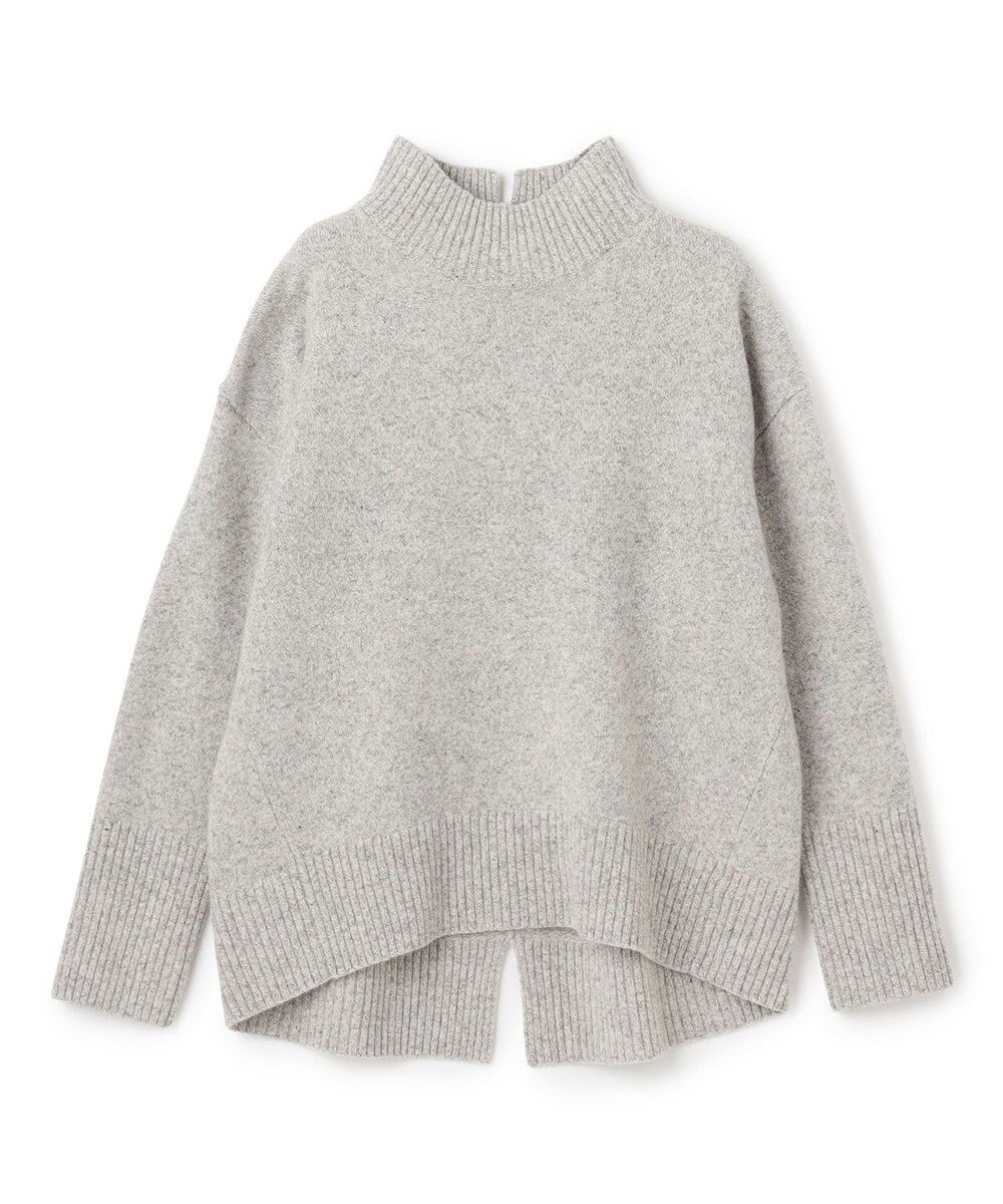 【アンフィーロ 自由区/UNFILO】のカシミヤブレンド ハイネックニット インテリア・キッズ・メンズ・レディースファッション・服の通販 founy(ファニー) 　ファッション　Fashion　レディースファッション　Fashion for Women　トップス・カットソー　Cut & Sew Tops　ニット　Knit Tops & Sweaters　ウォッシャブル　Machine Washable　スリット　Slit, Slit Detail　セーター　Sweater, Knitwear　ハイネック　High Neck, Mock Neck　ラウンド　Round, Round Neck　A/W・秋冬　Autumn/Winter　グレー|ID: prp329100004906580 ipo3291000000036737396