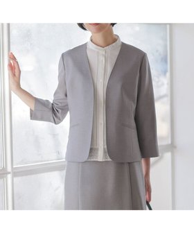 【ジェイ プレス/J.PRESS】の【定番人気・セットアップ対応】OXIJEWEL ストレッチ ノーカラー ジャケット 人気、トレンドファッション・服の通販 founy(ファニー) ファッション Fashion レディースファッション Fashion for Women アウター Coat / Outerwear Collection レディースジャケット・軽アウター Jackets ノーカラージャケット / シンプル上品コーデ Collarless Jackets ウォッシャブル Machine Washable 春 Spring 吸水 Absorbent, Quick-Dry シンプル Simple, Minimal ジャケット Jacket, Outerwear ストレッチ Stretch, Stretchy Fabric セットアップ Set-Up, Coordinated Outfit ドレープ Drape, Draping Fabric 定番 Standard, Basic Item 人気 Popular, Best Seller フロント Front, Front Design 羽織 Haori, Light Jacket S/S・春夏 SS, Spring/Summer, Warm Season 夏 Summer |ID:prp329100004906590