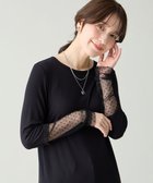 【エニー/ANY】の袖ドットチュールコンビインナー 人気、トレンドファッション・服の通販 founy(ファニー) ファッション Fashion レディースファッション Fashion for Women トップス・カットソー Cut & Sew Tops シャツ・ブラウス・オフィスカジュアル Elegant Blouses & Button-Ups ロングTシャツ・Tシャツ Longline T-Shirts & Tees カットソー・ベーシックTシャツ Cut-and-Sewn Tops / Stretch Tees & Basics カットソー Cut and Sewn Top カーディガン Cardigan, Knitwear シアー Sheer, See-Through シャーリング Shirring, Ruched ストレッチ Stretch, Stretchy Fabric チュール Tulip, Tulip Motif 夏 Summer 春 Spring S/S・春夏 SS, Spring/Summer, Warm Season thumbnail ブラック|ID: prp329100004906594 ipo3291000000036737473