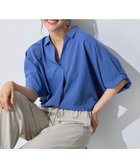 【エニー/ANY】の【新色追加】スキッパーネック袖タックブラウス 人気、トレンドファッション・服の通販 founy(ファニー) ファッション Fashion レディースファッション Fashion for Women トップス・カットソー Cut & Sew Tops シャツ・ブラウス・オフィスカジュアル Elegant Blouses & Button-Ups スキッパー Skipper, Open Collar ストライプ Stripe, Striped Pattern デニム Denim, Jeans Material フェミニン Feminine, Girly 夏 Summer 春 Spring S/S・春夏 SS, Spring/Summer, Warm Season 無地 Plain, Solid Color thumbnail ブルー|ID: prp329100004906599 ipo3291000000036737508