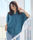 【エニー/ANY】の【新色追加】スキッパーネック袖タックブラウス 人気、トレンドファッション・服の通販 founy(ファニー) ファッション Fashion レディースファッション Fashion for Women トップス・カットソー Cut & Sew Tops シャツ・ブラウス・オフィスカジュアル Elegant Blouses & Button-Ups スキッパー Skipper, Open Collar ストライプ Stripe, Striped Pattern デニム Denim, Jeans Material フェミニン Feminine, Girly 夏 Summer 春 Spring S/S・春夏 SS, Spring/Summer, Warm Season 無地 Plain, Solid Color thumbnail ターコイズ|ID: prp329100004906599 ipo3291000000036737525