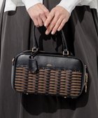 【23区/NIJYUSANKU】の【Oggi掲載】バスケットメッシュ ボストンバッグ ブラック系|ID: prp329100004906618 ipo3291000000036737650