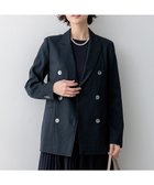 【23区/NIJYUSANKU】の【CanCam掲載】リネンレーヨンストレッチ ダブルジャケット ネイビー系|ID: prp329100004910717 ipo3291000000036794903