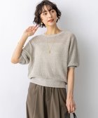 【23区/NIJYUSANKU】のピュアリネン パフスリーブ ニット 人気、トレンドファッション・服の通販 founy(ファニー) ファッション Fashion レディースファッション Fashion for Women トップス・カットソー Cut & Sew Tops ニット Knit Tops & Sweaters 春 Spring 畦 Ribbed Knit コンパクト Compact, Small Size スキッパー Skipper, Open Collar スリーブ Sleeve, Long Sleeve / Short Sleeve セーター Sweater, Knitwear デコルテ Décolleté, Neckline デニム Denim, Jeans Material ハーフ Half, Half-Length フェミニン Feminine, Girly リネン Linen, Linen Fabric S/S・春夏 SS, Spring/Summer, Warm Season 夏 Summer エレガント 上品 Elegant 2026年 2026 thumbnail ベージュ系|ID: prp329100004910752 ipo3291000000036795200