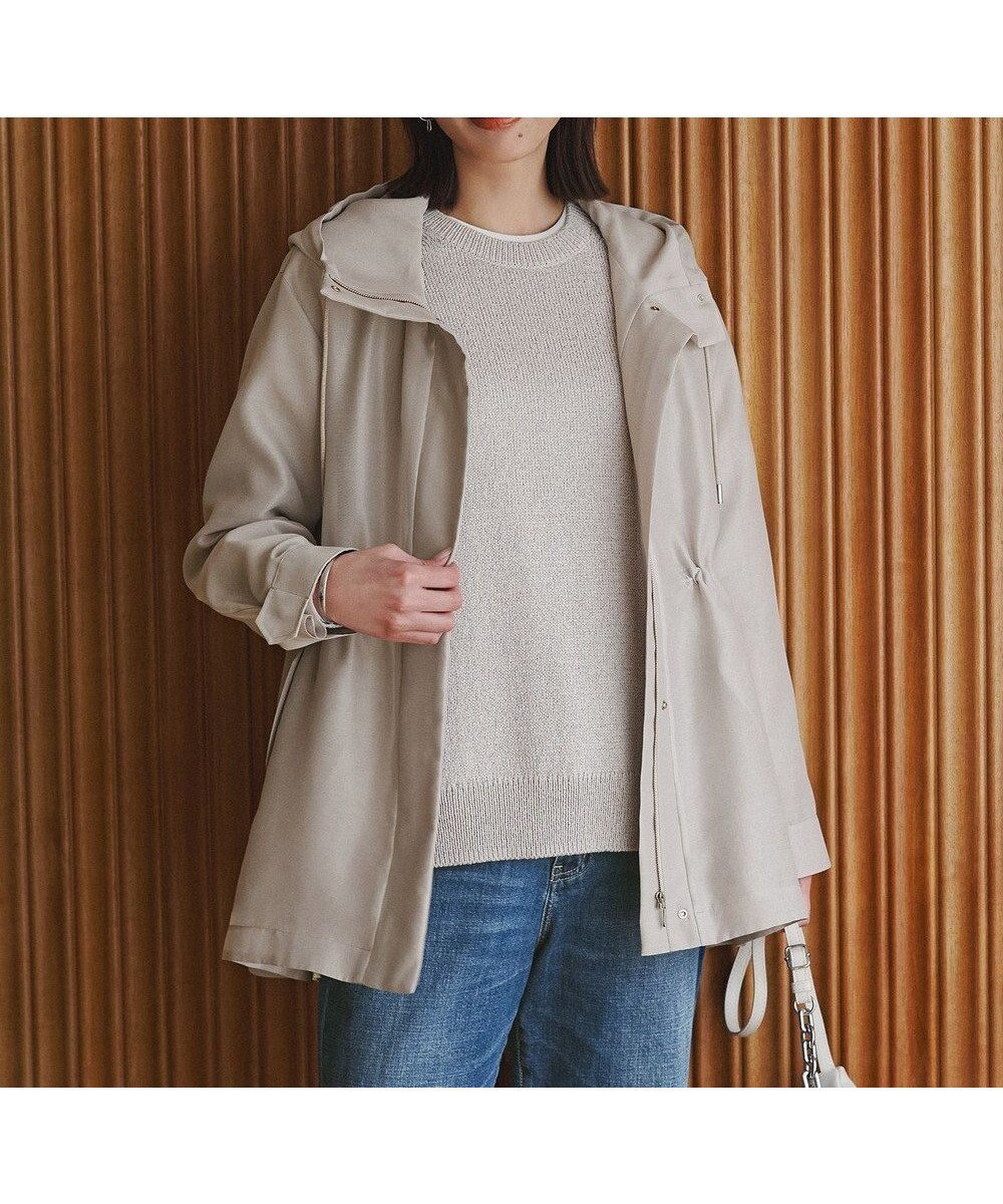 【アイシービー/iCB】のテントライン マウンテンパーカー インテリア・キッズ・メンズ・レディースファッション・服の通販 founy(ファニー) 　ファッション　Fashion　レディースファッション　Fashion for Women　アウター　Coat / Outerwear Collection　コート・ロングコート・ピーコート　Long Coats, Peacoats & More　レディースジャケット・軽アウター　Jackets　春　Spring　ギャザー　Gathered, Ruffled　軽量　Lightweight, Ultra Light　シアー　Sheer, See-Through　ジャケット　Jacket, Outerwear　ストレッチ　Stretch, Stretchy Fabric　スピンドル　Spindle, Drawcord　タフタ　Taffeta, Structured Fabric　ドット　Polka Dot, Dot Pattern　パーカー　Hoodie, Parka　フォルム　Silhouette, Form　ポケット　Pocket, Pocket Detail　S/S・春夏　SS, Spring/Summer, Warm Season　夏　Summer　エレガント 上品　Elegant　ビジネス 仕事 通勤　Business / Work / Commuting　2026年　2026　トープ[シアー]|ID: prp329100004910781 ipo3291000000036795495