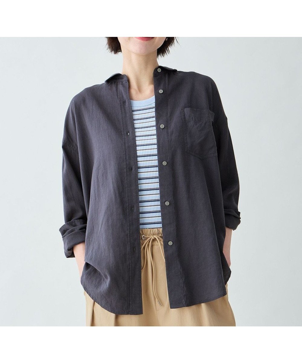 【エニー/ANY】の【Sサイズあり】ヨーロピアンリネンオーバーシャツ インテリア・キッズ・メンズ・レディースファッション・服の通販 founy(ファニー) ファッション Fashion レディースファッション Fashion for Women トップス・カットソー Cut & Sew Tops シャツ・ブラウス・オフィスカジュアル Elegant Blouses & Button-Ups インナー Innerwear 春 Spring スウェット / スエット Sweatshirt, Sweatwear タンク Tank Top, Sleeveless Top バランス Balance, Style Balance リネン Linen, Linen Fabric S/S・春夏 SS, Spring/Summer, Warm Season おすすめ Recommended / Our Picks 夏 Summer スレート|ID: prp329100004910797 ipo3291000000036795725