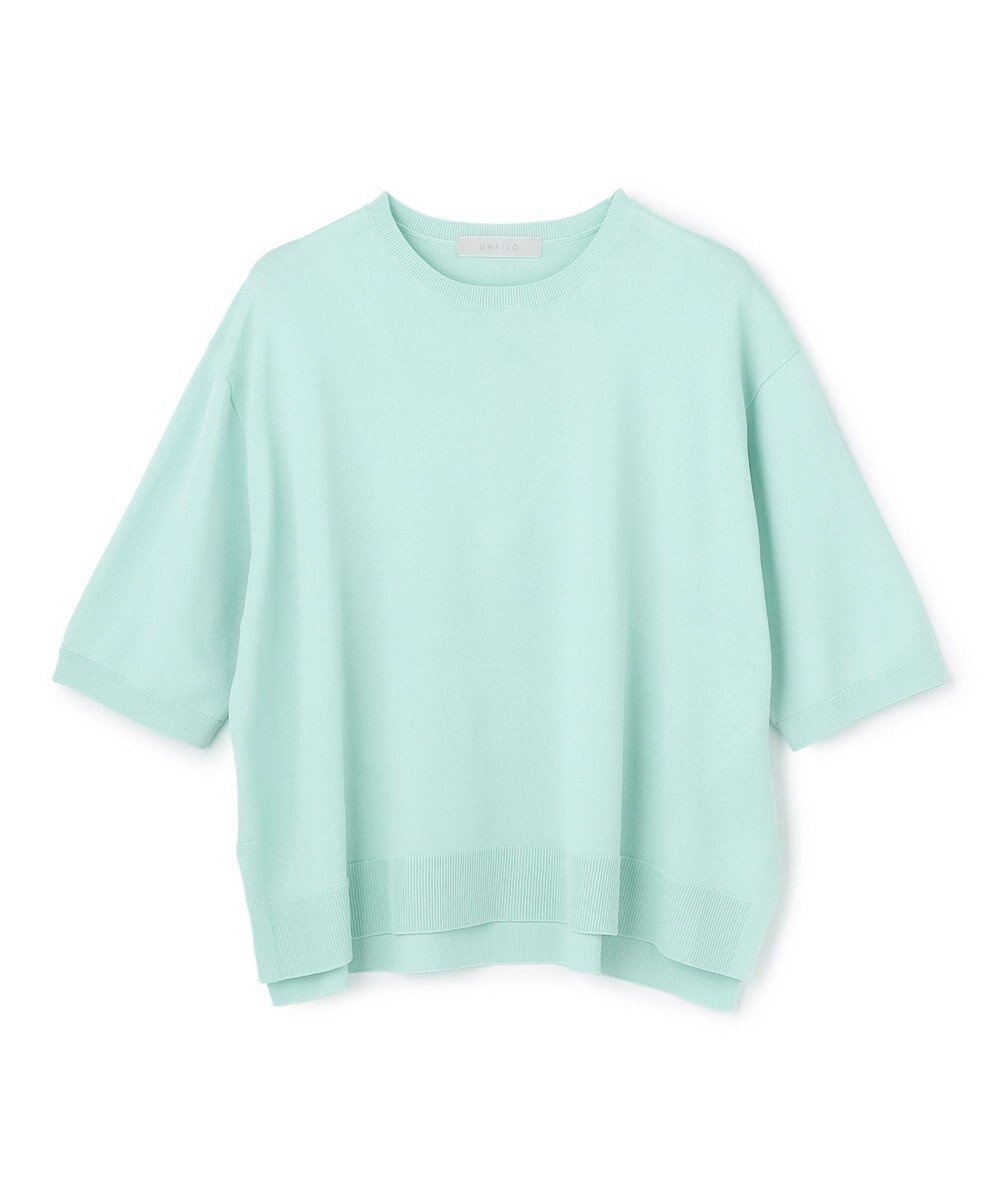 【アンフィーロ 自由区/UNFILO】のスゴ機能美ニット ハーフスリーブ インテリア・キッズ・メンズ・レディースファッション・服の通販 founy(ファニー) ファッション Fashion レディースファッション Fashion for Women トップス・カットソー Cut & Sew Tops ニット Knit Tops & Sweaters ウォッシャブル Machine Washable 春 Spring 秋 Autumn キャミソール Camisole, Spaghetti Strap Top コンパクト Compact, Small Size 抗菌 Antibacterial, Bacteria-Resistant スクエア Square, Square Shape ストレッチ Stretch, Stretchy Fabric スリット Slit, Slit Detail スリーブ Sleeve, Long Sleeve / Short Sleeve セーター Sweater, Knitwear ハーフ Half, Half-Length ヘムライン Hemline, Bottom Cut ボトム Bottoms, Lower Wear S/S・春夏 SS, Spring/Summer, Warm Season 再入荷 Restock / Back in Stock 夏 Summer エレガント 上品 Elegant 新作・新入荷 New Arrivals / New In ミント|ID: prp329100004910812 ipo3291000000036795908