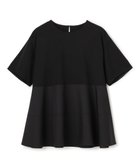 【アンフィーロ 自由区/UNFILO】の【VERY掲載】BEAUTY FORM-T コンビティアード Tシャツ ブラック|ID: prp329100004910833 ipo3291000000036796220