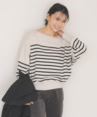 【アンフィーロ 自由区/UNFILO】のマイビューティニット ドルマン 人気、トレンドファッション・服の通販 founy(ファニー) ファッション Fashion レディースファッション Fashion for Women トップス・カットソー Cut & Sew Tops ニット Knit Tops & Sweaters ウォッシャブル Machine Washable カーディガン Cardigan, Knitwear セーター Sweater, Knitwear タートルネック Turtleneck, High Neck ペプラム Peplum, Flared Hem 抗菌 Antibacterial, Bacteria-Resistant 無地 Plain, Solid Color A/W・秋冬 Autumn/Winter thumbnail ベージュボーダー|ID: prp329100004914387 ipo3291000000036829767