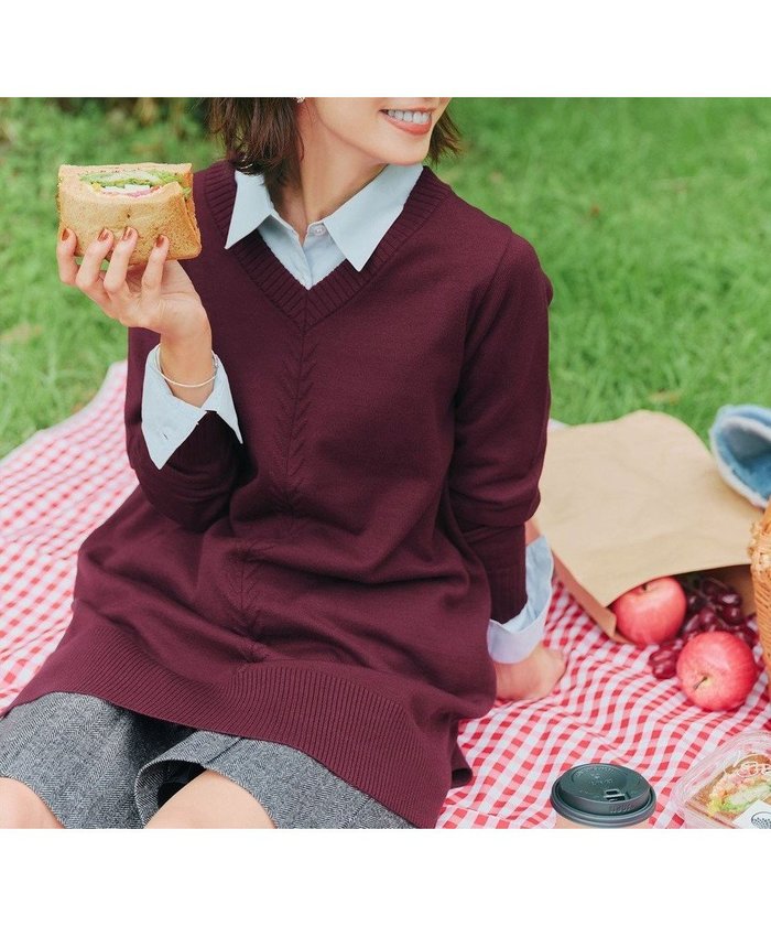 【ティアクラッセ/Tiaclasse】の【安田美沙子さん着用・選べる2type】もちニットチュニック インテリア・キッズ・メンズ・レディースファッション・服の通販 founy(ファニー) https://founy.com/ ファッション Fashion レディースファッション Fashion for Women トップス・カットソー Cut & Sew Tops ニット Knit Tops & Sweaters アクセサリー Fashion Accessories 洗える Machine Washable 秋 Autumn コンパクト Compact, Small Size シューズ Shoes, Footwear シンプル Simple, Minimal スリット Slit, Slit Detail セーター Sweater, Knitwear チュニック Tunic, Long Top 長袖 Long Sleeve, Full Sleeve ポケット Pocket, Pocket Detail ラウンド Round, Round Neck リブニット Rib Knit, Ribbed Knit 冬 Winter / This Winter A/W・秋冬 Autumn/Winter 再入荷 Restock / Back in Stock プチプライス・低価格 Affordable / Budget Price おすすめ Recommended / Our Picks エレガント 上品 Elegant 新作・新入荷 New Arrivals / New In ビジネス 仕事 通勤 Business / Work / Commuting |ID: prp329100004914392 ipo3291000000036829787