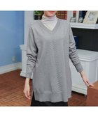 【ティアクラッセ/Tiaclasse】の【安田美沙子さん着用・選べる2type】もちニットチュニック Vネック:グレー|ID: prp329100004914392 ipo3291000000036829806