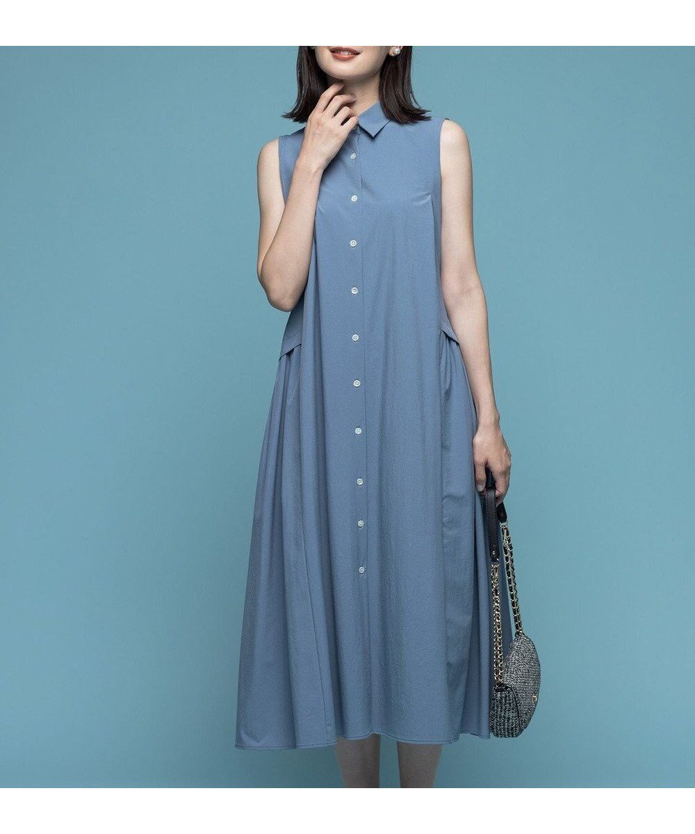 【組曲/KUMIKYOKU】の【2WAY】スーパーライトストレッチ ワンピース インテリア・キッズ・メンズ・レディースファッション・服の通販 founy(ファニー) ファッション Fashion レディースファッション Fashion for Women ワンピース Dresses インナー Innerwear 春 Spring ギャザー Gathered, Ruffled ストレッチ Stretch, Stretchy Fabric セットアップ Set-Up, Coordinated Outfit デニム Denim, Jeans Material ドレス Dress, One-Piece ノースリーブ Sleeveless, No-Sleeve フェミニン Feminine, Girly ペチコート Petticoat, Underskirt ポケット Pocket, Pocket Detail S/S・春夏 SS, Spring/Summer, Warm Season 夏 Summer エレガント 上品 Elegant スモーキーブルー系|ID: prp329100004914406 ipo3291000000036829908