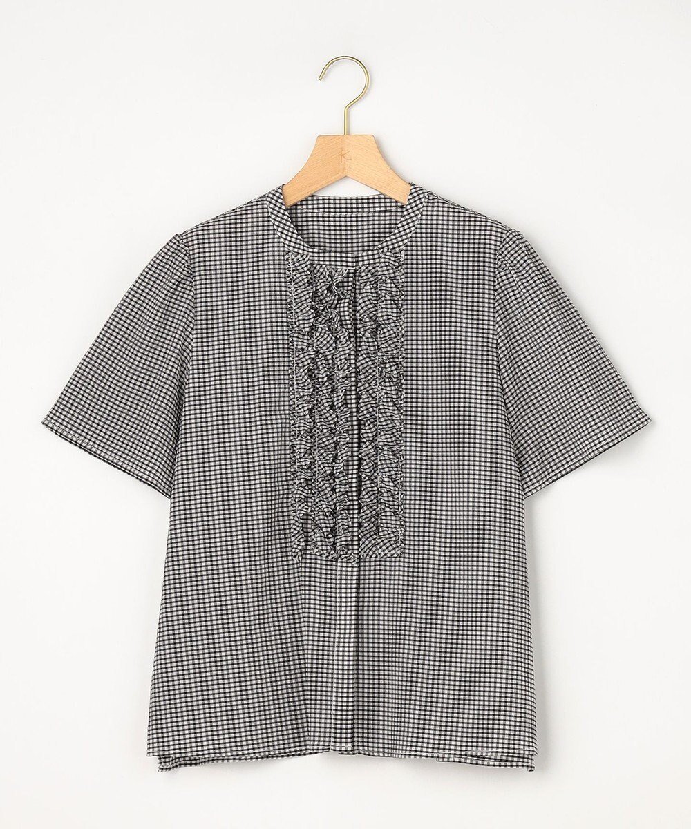 【組曲/KUMIKYOKU】の【先行予約】【WEB限定】サッカーギンガムチェック フロントフリルブラウス インテリア・キッズ・メンズ・レディースファッション・服の通販 founy(ファニー) ファッション Fashion レディースファッション Fashion for Women トップス・カットソー Cut & Sew Tops シャツ・ブラウス・オフィスカジュアル Elegant Blouses & Button-Ups 春 Spring ギンガム Gingham, Gingham Fabric サッカー Seersucker, Summer Fabric スニーカー Sneakers, Trainers チェック Check, Plaid, Tartan デニム Denim, Jeans Material バランス Balance, Style Balance フェミニン Feminine, Girly フリル Frill, Ruffle フロント Front, Front Design ボトム Bottoms, Lower Wear S/S・春夏 SS, Spring/Summer, Warm Season おすすめ Recommended / Our Picks 夏 Summer ホワイト系3|ID: prp329100004914409 ipo3291000000036829926