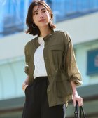 【23区/NIJYUSANKU】の【見上愛さん着用】リネンミックスシアースラブ ミリタリー シャツジャケット 人気、トレンドファッション・服の通販 founy(ファニー) ファッション Fashion レディースファッション Fashion for Women アウター Coat / Outerwear Collection レディースジャケット・軽アウター Jackets 春 Spring ギャザー Gathered, Ruffled シアー Sheer, See-Through ジャケット Jacket, Outerwear ドローコード Drawcord, Drawstring Cord バランス Balance, Style Balance ポケット Pocket, Pocket Detail ミックス Mix, Mixed Style ミリタリー Military, Army Style リネン Linen, Linen Fabric リラックス Relax, Relaxed Fit S/S・春夏 SS, Spring/Summer, Warm Season 夏 Summer エレガント 上品 Elegant 2026年 2026 thumbnail カーキ系|ID: prp329100004914432 ipo3291000000036830117