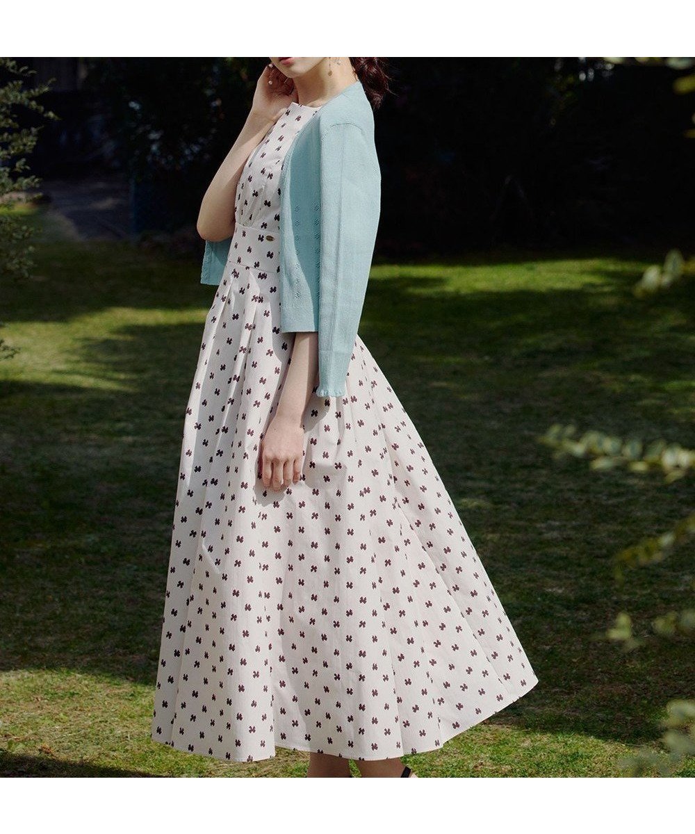 【トッカ/TOCCA】の【星風まどかコラボ・00サイズあり】SKIPPING RIBBON ドレス インテリア・キッズ・メンズ・レディースファッション・服の通販 founy(ファニー) ファッション Fashion レディースファッション Fashion for Women ワンピース Dresses フォーマル・パーティードレス・結婚式用ドレス Elegant & Casual Dresses 春 Spring カーディガン Cardigan, Knitwear ドレス Dress, One-Piece プリント Print, Printed Pattern ボレロ Bolero, Short Cardigan モチーフ Motif, Design Theme リボン Ribbon, Bow S/S・春夏 SS, Spring/Summer, Warm Season 夏 Summer 2026年 2026 ベージュ系5|ID: prp329100004917023 ipo3291000000036866749