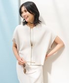 【アンフィーロ 自由区/UNFILO】の【接触冷感/UVカット】スゴ機能美ニット スリーブレスブルゾン グレージュ|ID: prp329100004917052 ipo3291000000036867339