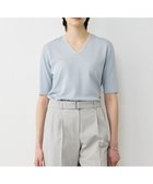 【アイシービー/iCB】の【WEB限定カラーあり】 シンセティックハイゲージ 半袖Vネックニット 人気、トレンドファッション・服の通販 founy(ファニー) ファッション Fashion レディースファッション Fashion for Women トップス・カットソー Cut & Sew Tops ニット Knit Tops & Sweaters Vネックトップス V-Neck Tops / V-Cut Neckline Shirts インナー Innerwear 春 Spring カーディガン Cardigan, Knitwear シンプル Simple, Minimal ジャケット Jacket, Outerwear セーター Sweater, Knitwear 半袖 Short Sleeve, Half Sleeve リラックス Relax, Relaxed Fit ロング Long, Long-Length S/S・春夏 SS, Spring/Summer, Warm Season 夏 Summer エレガント 上品 Elegant 2026年 2026 thumbnail サックスグレー|ID: prp329100004917064 ipo3291000000036867533