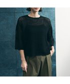 【アンフィーロ 自由区/UNFILO】のクロシェレースニット ハーフスリーブ プルオーバー 人気、トレンドファッション・服の通販 founy(ファニー) ファッション Fashion レディースファッション Fashion for Women トップス・カットソー Cut & Sew Tops ニット Knit Tops & Sweaters カジュアルプルオーバー・ニットトップス Pullovers & Knit Tops / Casual Pullovers ウォッシャブル Machine Washable 春 Spring かぎ針 Crochet シンプル Simple, Minimal スリーブ Sleeve, Long Sleeve / Short Sleeve セーター Sweater, Knitwear デニム Denim, Jeans Material トレンド Trend, Trending Now ハーフ Half, Half-Length ボトム Bottoms, Lower Wear ロング Long, Long-Length S/S・春夏 SS, Spring/Summer, Warm Season おすすめ Recommended / Our Picks 夏 Summer thumbnail ブラック|ID: prp329100004917075 ipo3291000000036867698