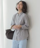 【ジェイ プレス/J.PRESS】の【WEB限定カラーあり】コンパクトエステネージュ シャーリング シャツ ブラウス ブラウンギンガム系|ID: prp329100004917078 ipo3291000000036867760
