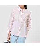 【ジェイ プレス/J.PRESS】の【WEB限定カラーあり】コンパクトエステネージュ シャーリング シャツ ブラウス ピンクストライプ系|ID: prp329100004917078 ipo3291000000036867768