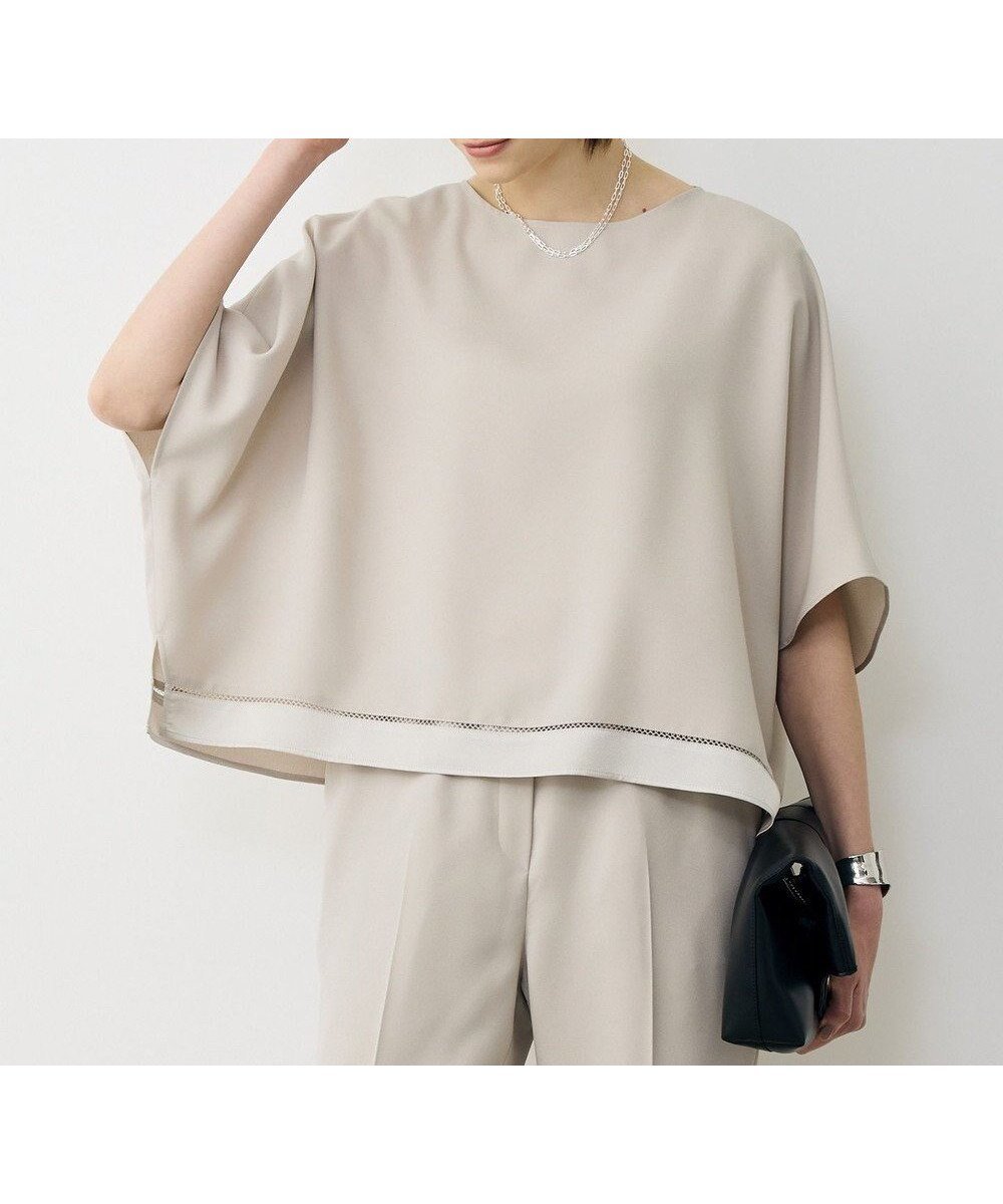 【アイシービー/iCB】の【WEB限定カラーあり】 FluidBackSatin クロップドブラウス インテリア・キッズ・メンズ・レディースファッション・服の通販 founy(ファニー) ファッション Fashion レディースファッション Fashion for Women トップス・カットソー Cut & Sew Tops シャツ・ブラウス・オフィスカジュアル Elegant Blouses & Button-Ups 春 Spring クロップド Cropped, Short Length サテン Satin, Glossy Fabric シンプル Simple, Minimal スリーブ Sleeve, Long Sleeve / Short Sleeve セットアップ Set-Up, Coordinated Outfit なめらか Smooth, Silky Texture バランス Balance, Style Balance ワイド Wide, Wide Fit ワーク Workwear, Utility Style S/S・春夏 SS, Spring/Summer, Warm Season おすすめ Recommended / Our Picks 夏 Summer エレガント 上品 Elegant 2026年 2026 トープ|ID: prp329100004917079 ipo3291000000036867796