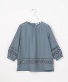 【ジェイ プレス/J.PRESS】のスパンソフトクロス刺繍 ブラウス 人気、トレンドファッション・服の通販 founy(ファニー) ファッション Fashion レディースファッション Fashion for Women トップス・カットソー Cut & Sew Tops シャツ・ブラウス・オフィスカジュアル Elegant Blouses & Button-Ups イエロー Yellow 春 Spring デコルテ Décolleté, Neckline デニム Denim, Jeans Material レース Lace, Lace Fabric S/S・春夏 SS, Spring/Summer, Warm Season 夏 Summer エレガント 上品 Elegant thumbnail ダルブルー系|ID: prp329100004917080 ipo3291000000036867825
