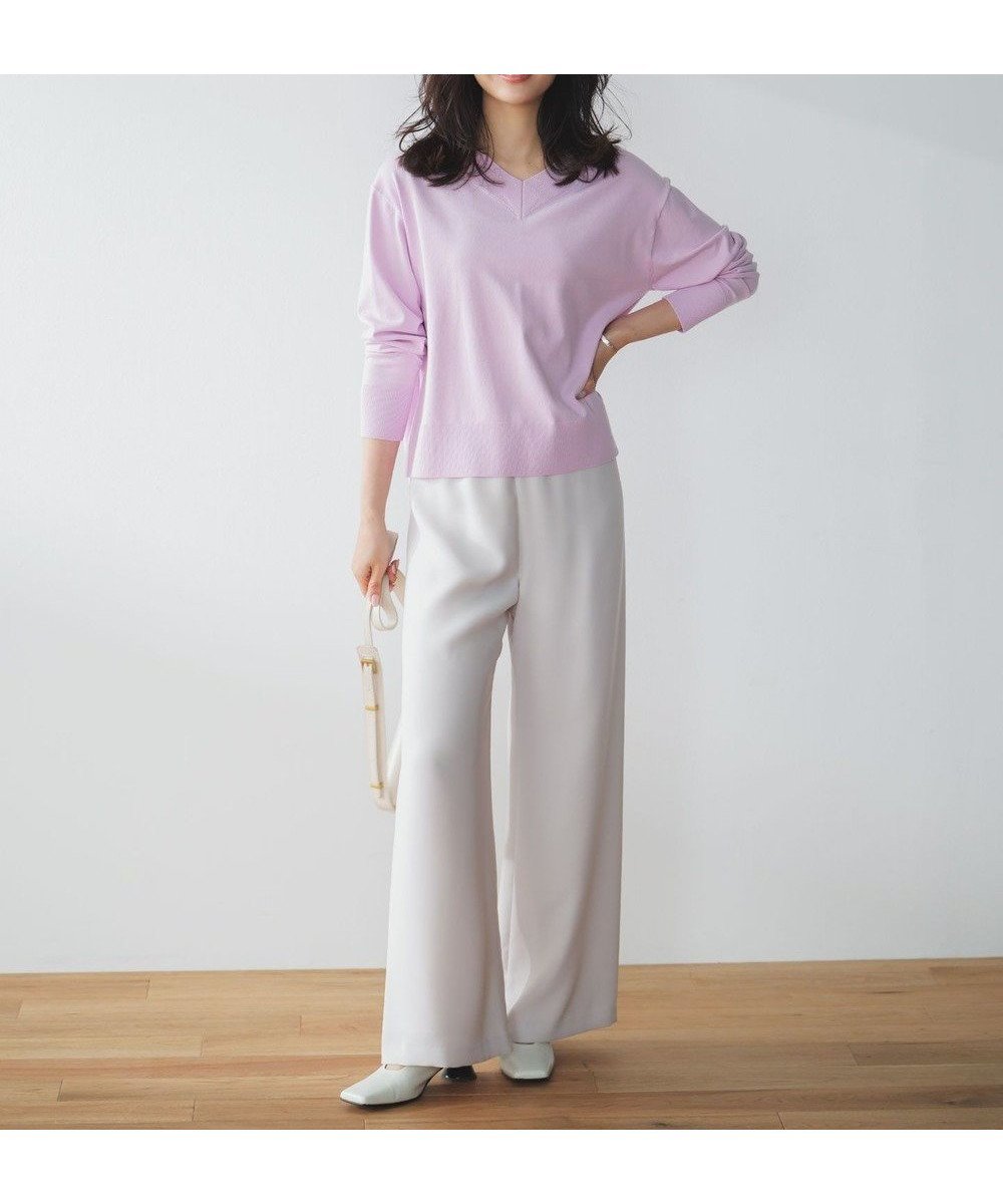 【アンフィーロ 自由区/UNFILO】の【ウエストゴム/セレモニー】ドライダブルクロス イージー ワイドパンツ インテリア・キッズ・メンズ・レディースファッション・服の通販 founy(ファニー) 　ファッション　Fashion　レディースファッション　Fashion for Women　パンツ　Pants & Trousers　春　Spring　吸水　Absorbent, Quick-Dry　セットアップ　Set-Up, Coordinated Outfit　ボトム　Bottoms, Lower Wear　楽ちん　Easy Fit, Comfortable　ワイド　Wide, Wide Fit　S/S・春夏　SS, Spring/Summer, Warm Season　おすすめ　Recommended / Our Picks　夏　Summer　セレモニー　Ceremony　アイボリー|ID: prp329100004918004 ipo3291000000036886556