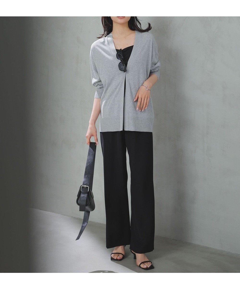 【アンフィーロ 自由区/UNFILO】の【ウエストゴム/セレモニー】ドライダブルクロス イージー ワイドパンツ インテリア・キッズ・メンズ・レディースファッション・服の通販 founy(ファニー) 　ファッション　Fashion　レディースファッション　Fashion for Women　パンツ　Pants & Trousers　春　Spring　吸水　Absorbent, Quick-Dry　セットアップ　Set-Up, Coordinated Outfit　ボトム　Bottoms, Lower Wear　楽ちん　Easy Fit, Comfortable　ワイド　Wide, Wide Fit　S/S・春夏　SS, Spring/Summer, Warm Season　おすすめ　Recommended / Our Picks　夏　Summer　セレモニー　Ceremony　ブラック|ID: prp329100004918004 ipo3291000000036886558