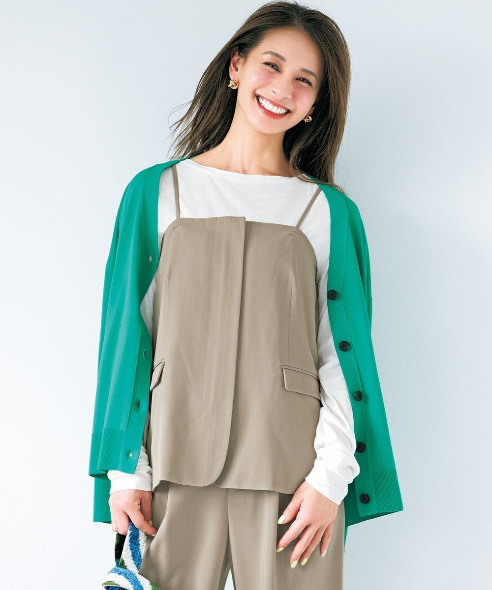 【アンフィーロ 自由区/UNFILO】の【新色追加】マイビューティニット カーディガン インテリア・キッズ・メンズ・レディースファッション・服の通販 founy(ファニー) 　ファッション　Fashion　レディースファッション　Fashion for Women　トップス・カットソー　Cut & Sew Tops　ニット　Knit Tops & Sweaters　カーディガン・羽織り　Layered Style Cardigans　ウォッシャブル　Machine Washable　カーディガン　Cardigan, Knitwear　抗菌　Antibacterial, Bacteria-Resistant　タートルネック　Turtleneck, High Neck　ツイスト　Tweed, Tweed Fabric　ペプラム　Peplum, Flared Hem　リラックス　Relax, Relaxed Fit　A/W・秋冬　Autumn/Winter　S/S・春夏　SS, Spring/Summer, Warm Season　夏　Summer　グリーン|ID: prp329100004918008 ipo3291000000036886763