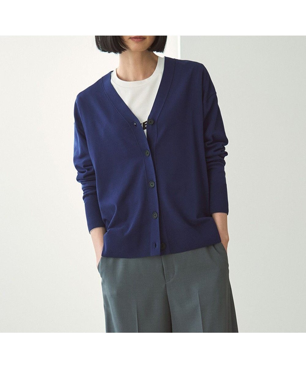 【アンフィーロ 自由区/UNFILO】の【新色追加】マイビューティニット カーディガン インテリア・キッズ・メンズ・レディースファッション・服の通販 founy(ファニー) 　ファッション　Fashion　レディースファッション　Fashion for Women　トップス・カットソー　Cut & Sew Tops　ニット　Knit Tops & Sweaters　カーディガン・羽織り　Layered Style Cardigans　ウォッシャブル　Machine Washable　カーディガン　Cardigan, Knitwear　抗菌　Antibacterial, Bacteria-Resistant　タートルネック　Turtleneck, High Neck　ツイスト　Tweed, Tweed Fabric　ペプラム　Peplum, Flared Hem　リラックス　Relax, Relaxed Fit　A/W・秋冬　Autumn/Winter　S/S・春夏　SS, Spring/Summer, Warm Season　夏　Summer　[NEW]ダルブルー|ID: prp329100004918008 ipo3291000000036886769