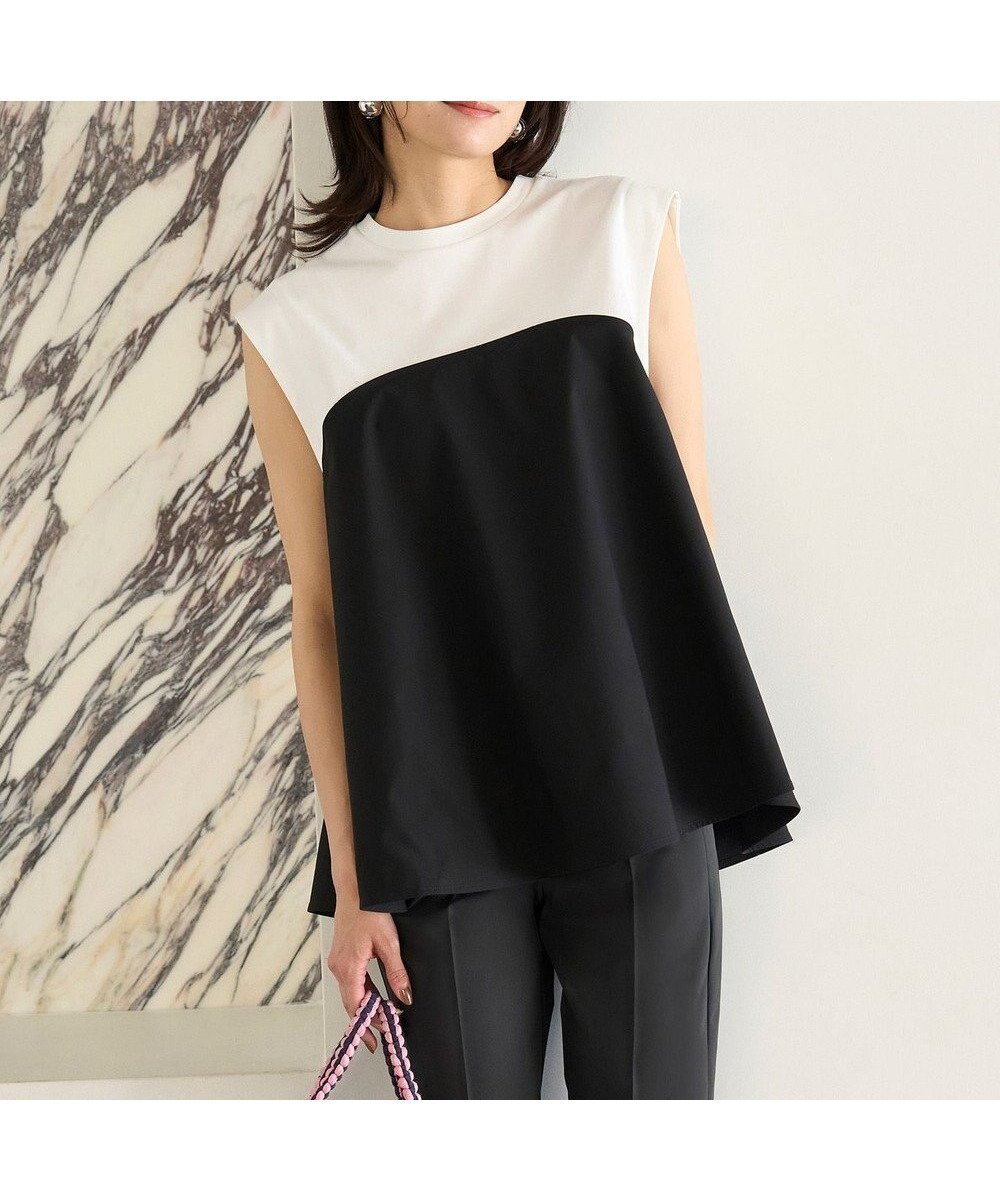 【アンフィーロ 自由区/UNFILO】のビスチェ レイヤードT インテリア・キッズ・メンズ・レディースファッション・服の通販 founy(ファニー) ファッション Fashion レディースファッション Fashion for Women トップス・カットソー Cut & Sew Tops シャツ・ブラウス・オフィスカジュアル Elegant Blouses & Button-Ups ロングTシャツ・Tシャツ Longline T-Shirts & Tees カットソー・ベーシックTシャツ Cut-and-Sewn Tops / Stretch Tees & Basics ビスチェ Bustiers & Corset Tops / Layered Bustier Style 春 Spring カッティング Cutting Detail カットソー Cut and Sewn Top 吸水 Absorbent, Quick-Dry ストレッチ Stretch, Stretchy Fabric デニム Denim, Jeans Material トレンド Trend, Trending Now ビスチェ Bustier, Corset Top フロント Front, Front Design S/S・春夏 SS, Spring/Summer, Warm Season おすすめ Recommended / Our Picks 夏 Summer オフ×ブラック|ID: prp329100004918915 ipo3291000000036898513