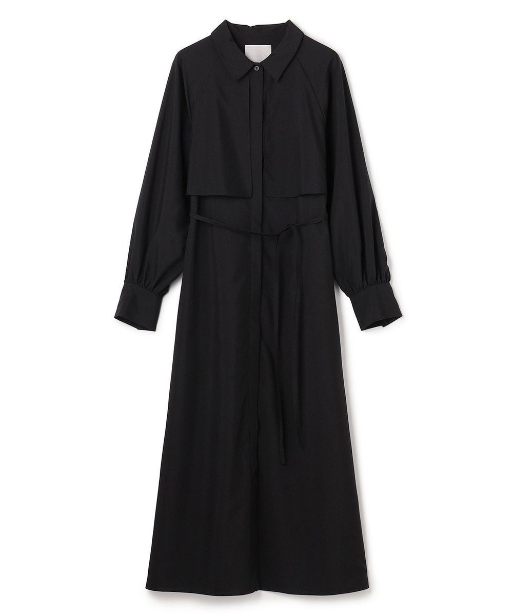 【アンフィーロ 自由区/UNFILO】のフライヨーク ワンピース インテリア・キッズ・メンズ・レディースファッション・服の通販 founy(ファニー) 　ファッション　Fashion　レディースファッション　Fashion for Women　ワンピース　Dresses　スリーブ　Sleeve, Long Sleeve / Short Sleeve　タートル　Turtleneck, Turtle Collar　ドレープ　Drape, Draping Fabric　ポケット　Pocket, Pocket Detail　羽織　Haori, Light Jacket　ヨーク　Yoke, Yoke Design　A/W・秋冬　Autumn/Winter　おすすめ　Recommended / Our Picks　エレガント 上品　Elegant　新作・新入荷　New Arrivals / New In　ブラック|ID: prp329100004918936 ipo3291000000036898681