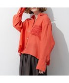 【23区/NIJYUSANKU】の【先行予約】LIBECOリネン ポケット刺繍 クロップドシャツ 人気、トレンドファッション・服の通販 founy(ファニー) ファッション Fashion レディースファッション Fashion for Women トップス・カットソー Cut & Sew Tops シャツ・ブラウス・オフィスカジュアル Elegant Blouses & Button-Ups オレンジ Orange 春 Spring カフス Cuff Design クロップド Cropped, Short Length シンプル Simple, Minimal スリーブ Sleeve, Long Sleeve / Short Sleeve チェック Check, Plaid, Tartan トレンド Trend, Trending Now バランス Balance, Style Balance フェミニン Feminine, Girly ベーシック Basic, Essential ポケット Pocket, Pocket Detail リネン Linen, Linen Fabric S/S・春夏 SS, Spring/Summer, Warm Season 夏 Summer 2026年 2026 thumbnail オレンジ系|ID: prp329100004918951 ipo3291000000036898780
