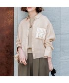 【23区/NIJYUSANKU】の【先行予約】LIBECOリネン ポケット刺繍 クロップドシャツ 人気、トレンドファッション・服の通販 founy(ファニー) ファッション Fashion レディースファッション Fashion for Women トップス・カットソー Cut & Sew Tops シャツ・ブラウス・オフィスカジュアル Elegant Blouses & Button-Ups オレンジ Orange 春 Spring カフス Cuff Design クロップド Cropped, Short Length シンプル Simple, Minimal スリーブ Sleeve, Long Sleeve / Short Sleeve チェック Check, Plaid, Tartan トレンド Trend, Trending Now バランス Balance, Style Balance フェミニン Feminine, Girly ベーシック Basic, Essential ポケット Pocket, Pocket Detail リネン Linen, Linen Fabric S/S・春夏 SS, Spring/Summer, Warm Season 夏 Summer 2026年 2026 thumbnail ベージュ系|ID: prp329100004918951 ipo3291000000036898783