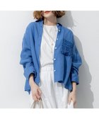 【23区/NIJYUSANKU】の【先行予約】LIBECOリネン ポケット刺繍 クロップドシャツ 人気、トレンドファッション・服の通販 founy(ファニー) ファッション Fashion レディースファッション Fashion for Women トップス・カットソー Cut & Sew Tops シャツ・ブラウス・オフィスカジュアル Elegant Blouses & Button-Ups オレンジ Orange 春 Spring カフス Cuff Design クロップド Cropped, Short Length シンプル Simple, Minimal スリーブ Sleeve, Long Sleeve / Short Sleeve チェック Check, Plaid, Tartan トレンド Trend, Trending Now バランス Balance, Style Balance フェミニン Feminine, Girly ベーシック Basic, Essential ポケット Pocket, Pocket Detail リネン Linen, Linen Fabric S/S・春夏 SS, Spring/Summer, Warm Season 夏 Summer 2026年 2026 thumbnail ブルー系|ID: prp329100004918951 ipo3291000000036898786