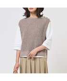 【ジェイ プレス/J.PRESS】の【WEB限定カラーあり・プラスワンアイテムに】LINEN COTTON ニット ベスト 人気、トレンドファッション・服の通販 founy(ファニー) ファッション Fashion レディースファッション Fashion for Women アウター Coat / Outerwear Collection トップス・カットソー Cut & Sew Tops ニット Knit Tops & Sweaters ベスト&ジレ / 重ね着スタイル Vests & Gilets 春 Spring 畦 Ribbed Knit スリット Slit, Slit Detail 人気 Popular, Best Seller ベスト Vest, Waistcoat S/S・春夏 SS, Spring/Summer, Warm Season 夏 Summer エレガント 上品 Elegant thumbnail 【WEB限定】モカ系|ID: prp329100004919004 ipo3291000000036899465