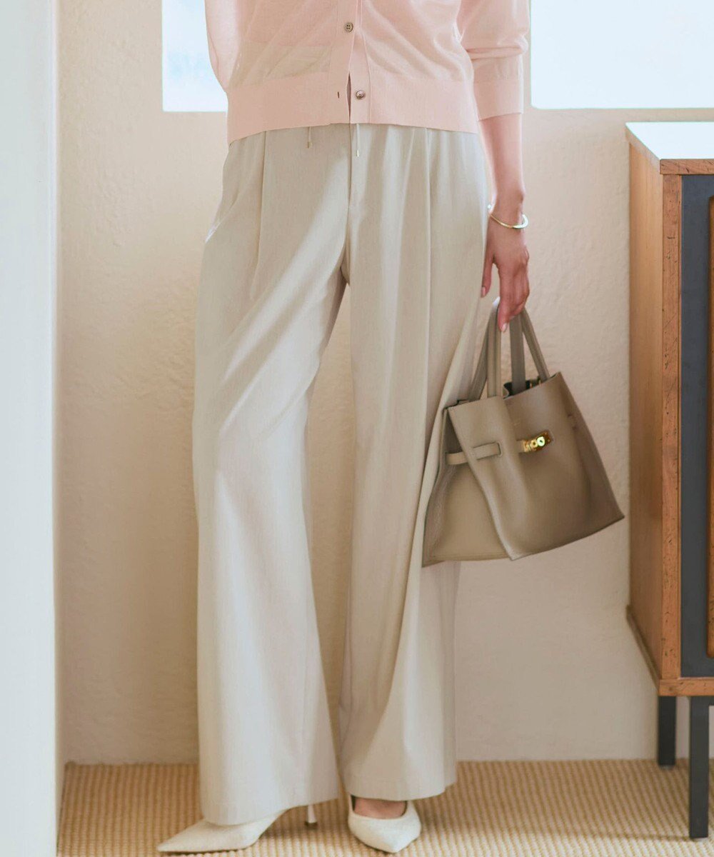 【23区/NIJYUSANKU】の【先行予約】ナチュラルスラブストレッチ ワイドパンツ 人気、トレンドファッション・服の通販 founy(ファニー) ファッション Fashion レディースファッション Fashion for Women パンツ Pants & Trousers 春 Spring サンダル Sandals, Summer Shoes シンプル Simple, Minimal ジャケット Jacket, Outerwear フロント Front, Front Design リラックス Relax, Relaxed Fit ワイド Wide, Wide Fit S/S・春夏 SS, Spring/Summer, Warm Season 夏 Summer エレガント 上品 Elegant 2026年 2026 other-1|ID: prp329100004919008 ipo3291000000036899530