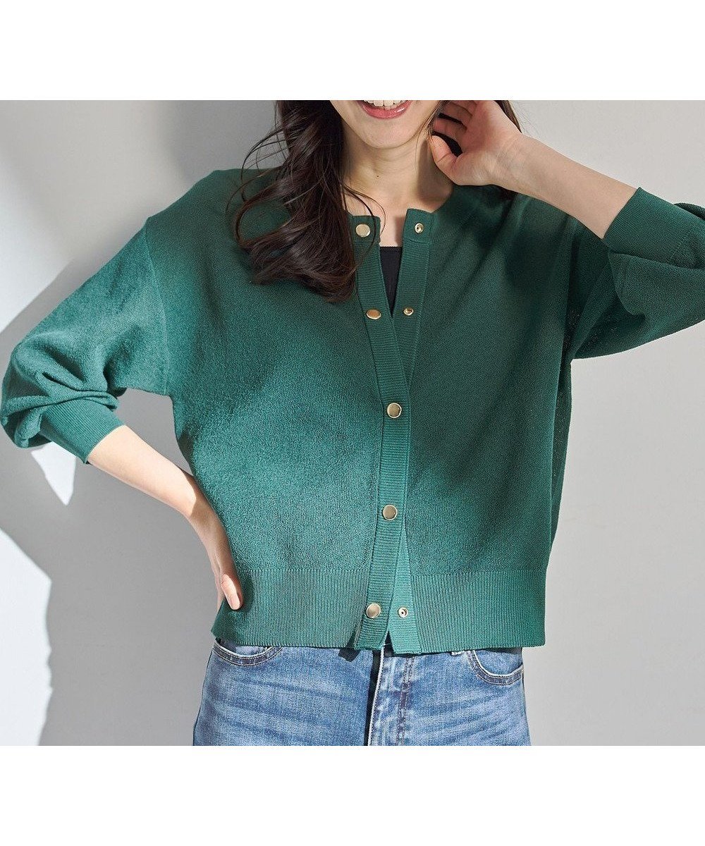 【エニー/ANY】のシアーニットショートカーディガン インテリア・キッズ・メンズ・レディースファッション・服の通販 founy(ファニー) ファッション Fashion レディースファッション Fashion for Women トップス・カットソー Cut & Sew Tops ニット Knit Tops & Sweaters カーディガン・羽織り Layered Style Cardigans インナー Innerwear カーディガン Cardigan, Knitwear シアー Sheer, See-Through ショート Short, Short Length タンク Tank Top, Sleeveless Top トレンド Trend, Trending Now ドット Polka Dot, Dot Pattern バランス Balance, Style Balance エレガント 上品 Elegant 夏 Summer 春 Spring S/S・春夏 SS, Spring/Summer, Warm Season 軽量 Lightweight, Ultra Light グリーン|ID: prp329100004919015 ipo3291000000036899630