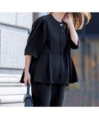 【アンフィーロ 自由区/UNFILO】の【VERY×UNFILOコラボ/セレモニー】BEAUTY MOVE ペプラムブラウス 人気、トレンドファッション・服の通販 founy(ファニー) ファッション Fashion レディースファッション Fashion for Women トップス・カットソー Cut & Sew Tops シャツ・ブラウス・オフィスカジュアル Elegant Blouses & Button-Ups 洗える Machine Washable コラボ Collaboration, Collab ジョーゼット Georgette, Semi-Sheer Fabric ストレッチ Stretch, Stretchy Fabric スリーブ Sleeve, Long Sleeve / Short Sleeve セットアップ Set-Up, Coordinated Outfit トレンド Trend, Trending Now パール Pearl, Pearl Accent ペプラム Peplum, Flared Hem A/W・秋冬 Autumn/Winter S/S・春夏 SS, Spring/Summer, Warm Season おすすめ Recommended / Our Picks 夏 Summer エレガント 上品 Elegant セレモニー Ceremony thumbnail ブラック|ID: prp329100004921742 ipo3291000000036927870