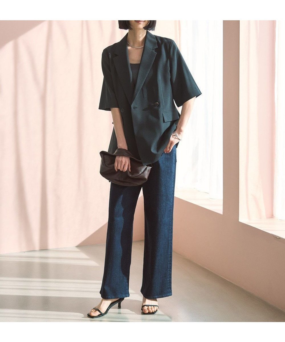 【アンフィーロ 自由区/UNFILO】の【UNFILO DENIM】撥水ストレッチ ワイドストレートデニム インテリア・キッズ・メンズ・レディースファッション・服の通販 founy(ファニー) 　ファッション　Fashion　レディースファッション　Fashion for Women　パンツ　Pants & Trousers　デニムパンツ・ジーンズ・美脚デニム　Denim Jeans & Pants　ストレッチ　Stretch, Stretchy Fabric　ストレート　Straight, Straight Cut　デニム　Denim, Jeans Material　ハイライズ　High Rise, High Waist　ワイド　Wide, Wide Fit　A/W・秋冬　Autumn/Winter　S/S・春夏　SS, Spring/Summer, Warm Season　夏　Summer　インディゴ|ID: prp329100004921766 ipo3291000000036928178