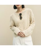 【アンフィーロ 自由区/UNFILO】のテープヤーンニット プルオーバー グレージュ|ID: prp329100004921768 ipo3291000000036928210