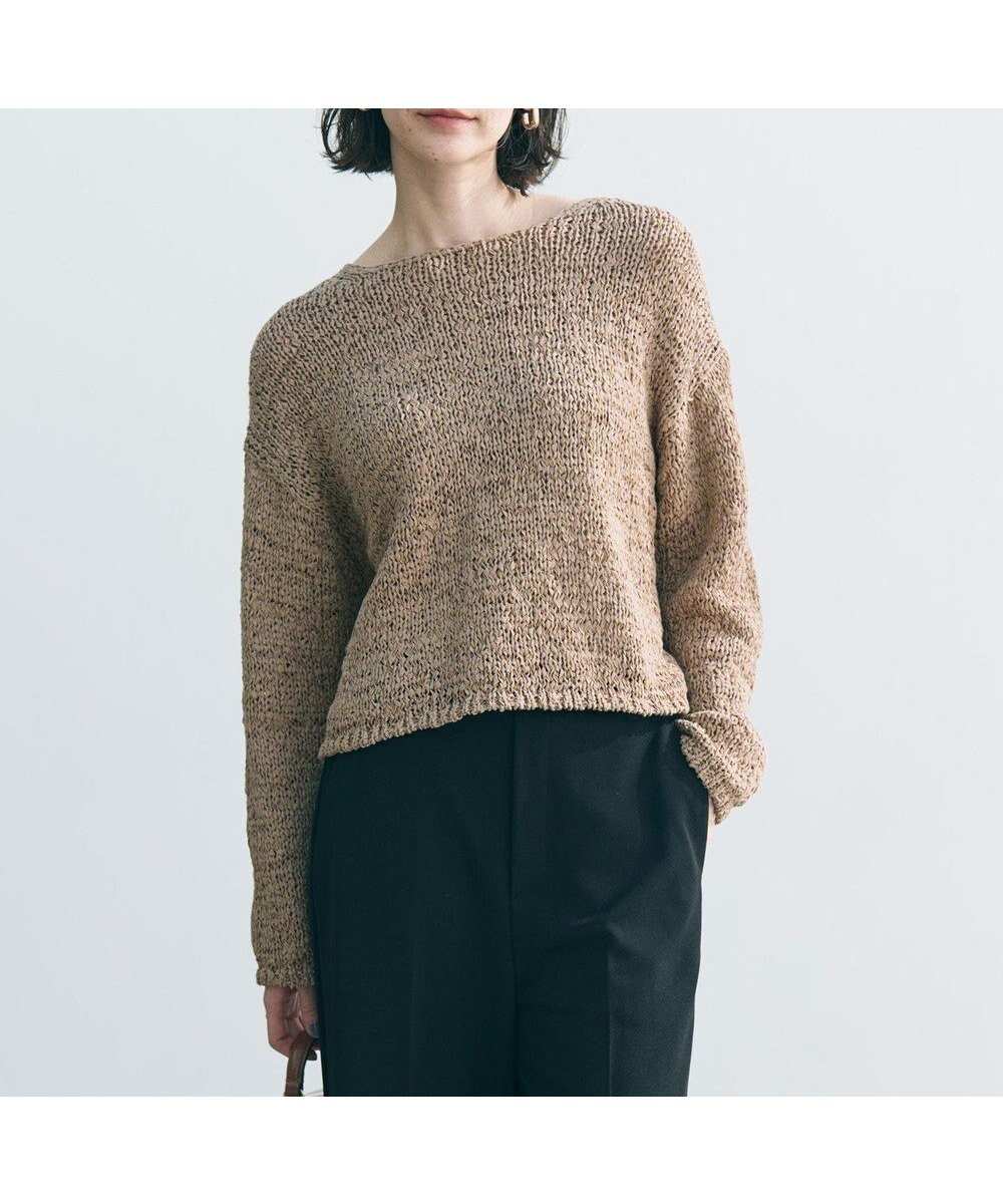 【アンフィーロ 自由区/UNFILO】のテープヤーンニット プルオーバー インテリア・キッズ・メンズ・レディースファッション・服の通販 founy(ファニー) ファッション Fashion レディースファッション Fashion for Women トップス・カットソー Cut & Sew Tops ニット Knit Tops & Sweaters カジュアルプルオーバー・ニットトップス Pullovers & Knit Tops / Casual Pullovers インナー Innerwear ウォッシャブル Machine Washable キャミソール Camisole, Spaghetti Strap Top クロップド Cropped, Short Length シンプル Simple, Minimal セーター Sweater, Knitwear タンク Tank Top, Sleeveless Top トリミング Trimming, Decorative Edge ドロップ Drop Shoulder, Dropped Style リラックス Relax, Relaxed Fit ルーズ Loose, Oversized 夏 Summer 春 Spring S/S・春夏 SS, Spring/Summer, Warm Season キャメル|ID: prp329100004921768 ipo3291000000036928213