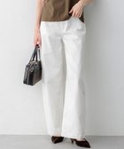 【23区/NIJYUSANKU】の【見上愛さん着用/Oggi掲載/接触冷感】23区DENIM サマー ストレート ワイド パンツ ホワイト系|ID: prp329100004921812 ipo3291000000036928788