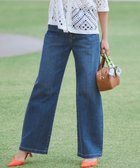 【23区/NIJYUSANKU】の【見上愛さん着用/Oggi掲載/接触冷感】23区DENIM サマー ストレート ワイド パンツ ウォッシュドブルー系|ID: prp329100004921812 ipo3291000000036957739