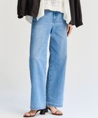 【23区/NIJYUSANKU】の【見上愛さん着用/Oggi掲載/接触冷感】23区DENIM サマー ストレート ワイド パンツ スカイブルー系|ID: prp329100004921812 ipo3291000000036957741