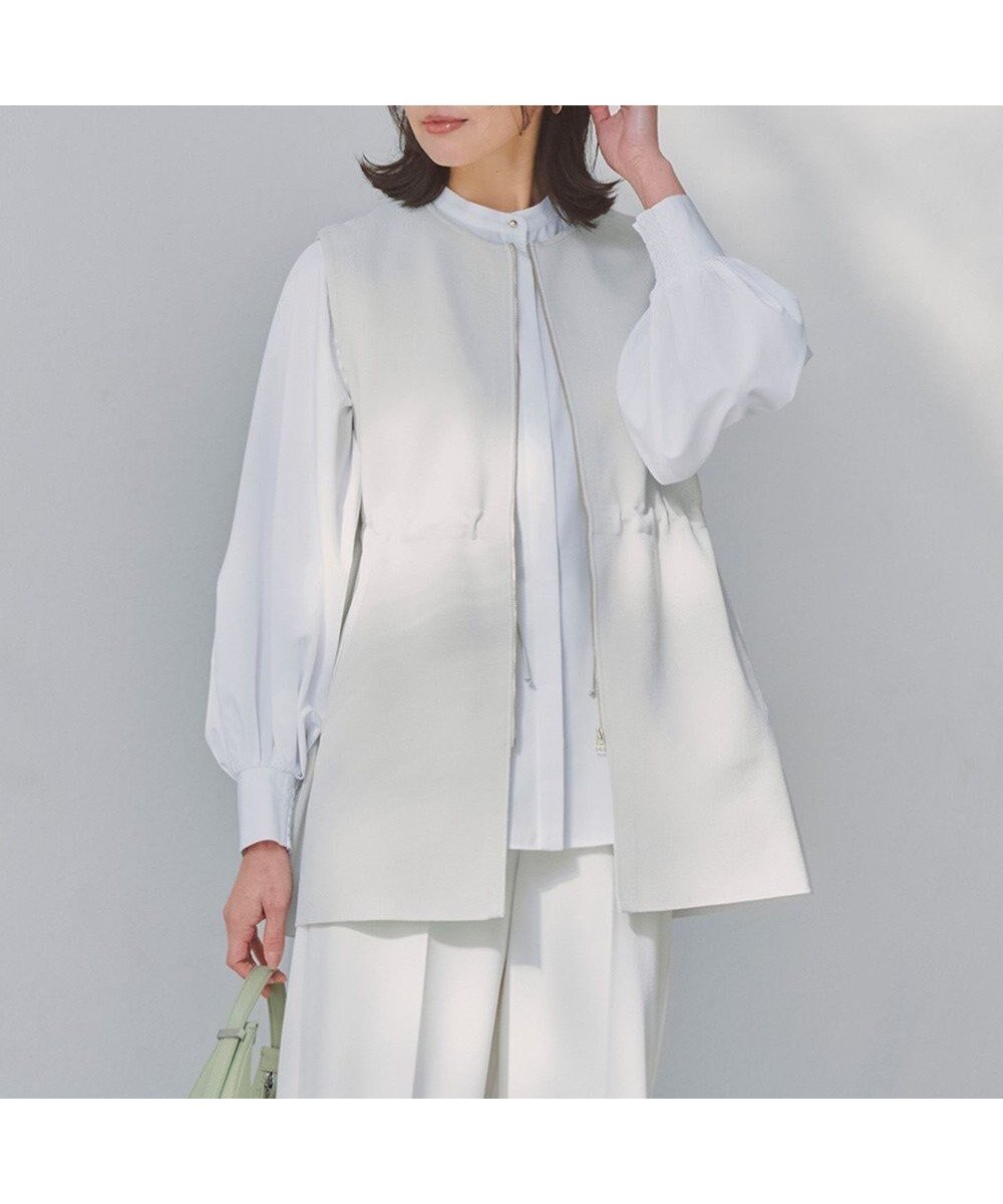 【アンフィーロ 自由区/UNFILO】の【セレモニー】BEAUTY FORM KNIT ZIPジレ インテリア・キッズ・メンズ・レディースファッション・服の通販 founy(ファニー) 　ファッション　Fashion　レディースファッション　Fashion for Women　アウター　Coat / Outerwear Collection　トップス・カットソー　Cut & Sew Tops　ニット　Knit Tops & Sweaters　ベスト&ジレ / 重ね着スタイル　Vests & Gilets　ウォッシャブル　Machine Washable　春　Spring　軽量　Lightweight, Ultra Light　シェイプ　Shape, Slim Fit　ストレッチ　Stretch, Stretchy Fabric　フォルム　Silhouette, Form　ベスト　Vest, Waistcoat　ポケット　Pocket, Pocket Detail　ミラノリブ　Milano Rib, Milano Stitch　楽ちん　Easy Fit, Comfortable　S/S・春夏　SS, Spring/Summer, Warm Season　夏　Summer　エレガント 上品　Elegant　セレモニー　Ceremony　グレージュ|ID: prp329100004921816 ipo3291000000036928814
