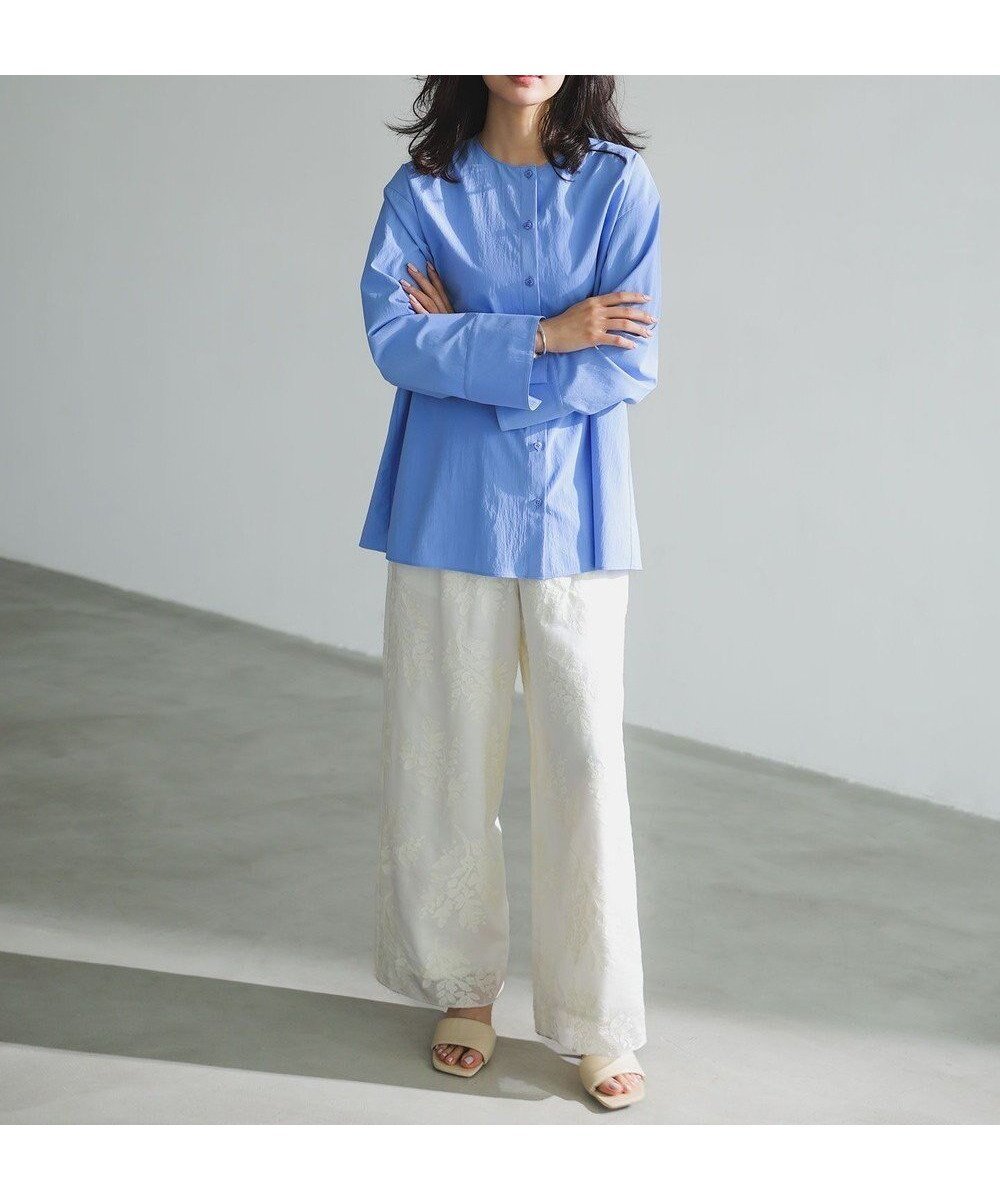 【アンフィーロ 自由区/UNFILO】の【ウエストゴム】ボタニカル エンブロイダリー パンツ インテリア・キッズ・メンズ・レディースファッション・服の通販 founy(ファニー) 　ファッション　Fashion　レディースファッション　Fashion for Women　パンツ　Pants & Trousers　エンブロイダリー　Embroidery Design　シアー　Sheer, See-Through　セットアップ　Set-Up, Coordinated Outfit　フェミニン　Feminine, Girly　ボタニカル　Botanical, Floral Pattern　リラックス　Relax, Relaxed Fit　ワイド　Wide, Wide Fit　夏　Summer　春　Spring　S/S・春夏　SS, Spring/Summer, Warm Season　エクリュ|ID: prp329100004921833 ipo3291000000036929008